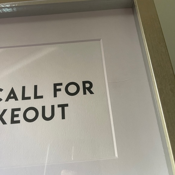 Original art matted 8x10” print kitchen chef bachelor pad I’ll call for takeout - Picture 5 of 13